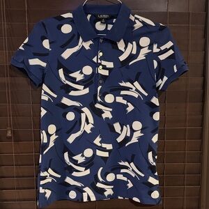 Ralph Lauren Abstract Women’s Blue Polo Shirt